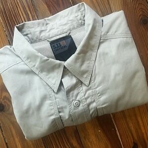5.11 Tactical Men's Button-Down Shirt in Light Khaki